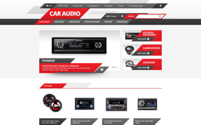 Безкоштовний адаптивний шаблон OpenCart Car Audio