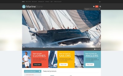 Безкоштовний адаптивний шаблон OpenCart для катання на човнах