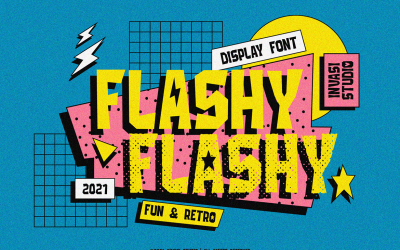 Flashy | Fonte retro e divertida