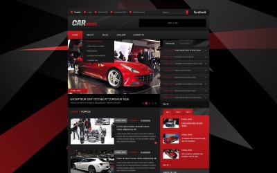Kostenloses responsives Auto WordPress Theme