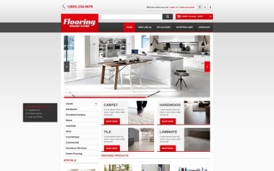 Plantilla OpenCart para suelos gratis