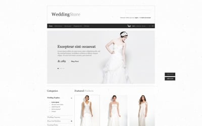 Plantilla OpenCart para tienda de bodas gratis