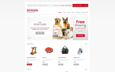 Template OpenCart para Pet Shop grátis