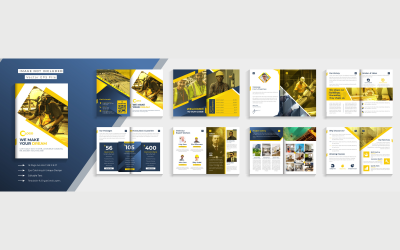 Bau-Branding-Briefpapier-Vorlage