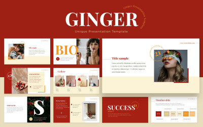 Ginger Google Slides-sjabloon