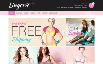 Gratis Lingerie Responsieve OpenCart-sjabloon