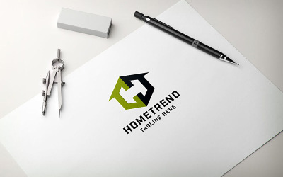 Home Trend Buchstabe H Professionelles Logo
