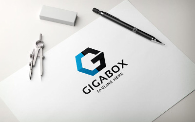 Logo Gigabox písmeno G Professional