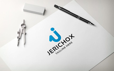 Logotipo profesional de la letra J de Jericó