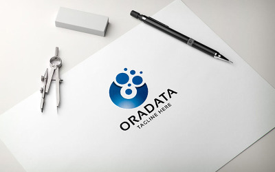 Oradata písmeno O profesionální logo