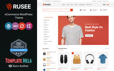 Rusee - тема WooCommerce Elementor для моды