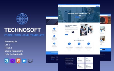 Technosoft - IT 解决方案 HTML 模板