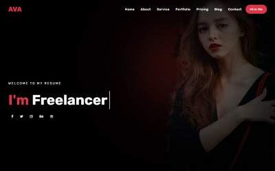 Ava - Multipurpose Portfolio Website Template