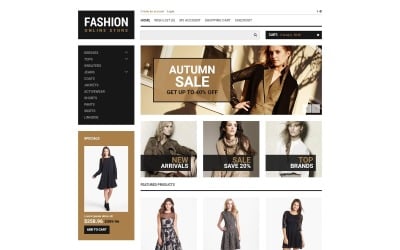 Free Fashion You Can Afford OpenCart Template
