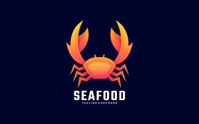 Krab Gradient Logo Szablon