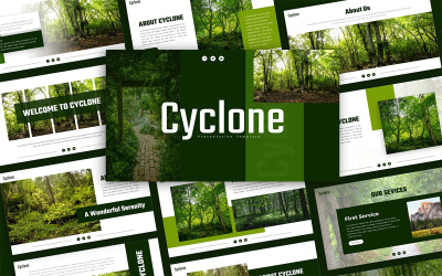 Modèle de présentation de l&amp;#39;environnement cyclone