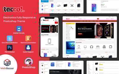 Teccol - багатофункціональна адаптивна тема PrestaShop