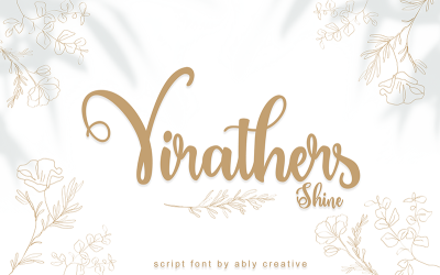 Virathes Shine Font känns lika charmigt