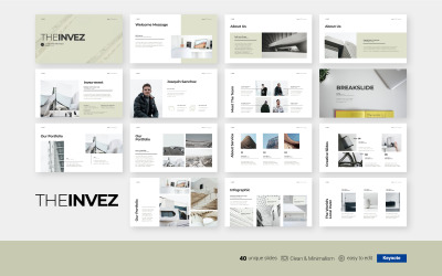 Az Invez - Tiszta üzleti prezentáció - Keynote sablon
