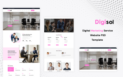 Digisol - Modello PSD di marketing digitale