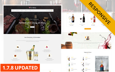 DWine - Plantilla adaptable de Prestashop para la mejor tienda de vinos