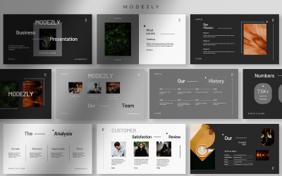 Modezly: presentaciones comerciales simples y limpias