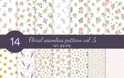 Motif floral sans couture Vol. 5