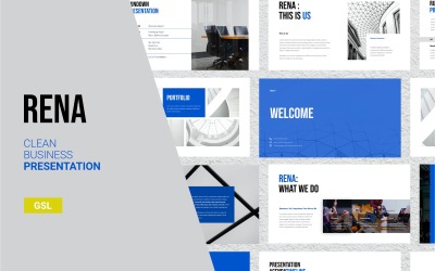 Rena - Презентация для чистого бизнеса - Шаблон Google Slides