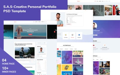 SAS- Creative Personal Portfolio Szablon PSD