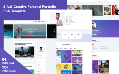 SAS- Modelo PSD de portfólio pessoal criativo
