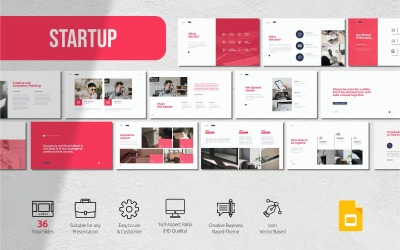 Startup – prezentacja biznesowa – szablon Prezentacji Google