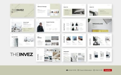 The Invez - Presentazione aziendale pulita - Modello PowerPoint