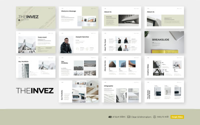 The Invez - Schone zakelijke presentatie - Google Slides-sjabloon
