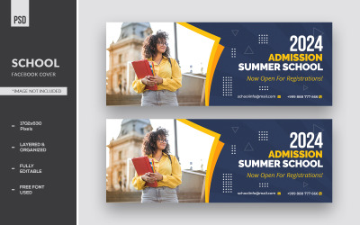 Admission à l&amp;#39;école créative Facebook Timeline Cover Social Media