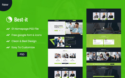 Best-It- IT Solutions & Business PSD Template