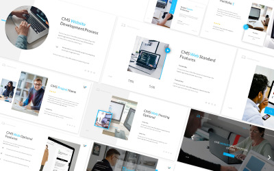 CMS -webbplats och förslag PowerPoint -mall