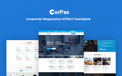 Corpas - корпоративный адаптивный шаблон веб-сайта