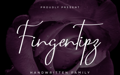 Fingertipz Handschrift Handtekening Lettertype