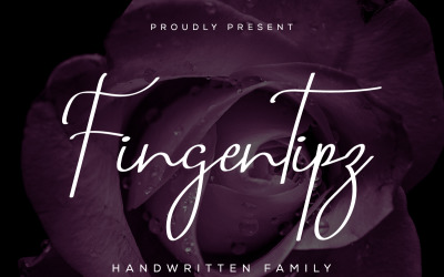 Fingertipz Handskrift Signaturteckensnitt