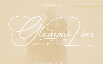 Glamour Line Handwriting Font
