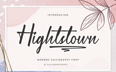 Carattere di calligrafia di Hightstown
