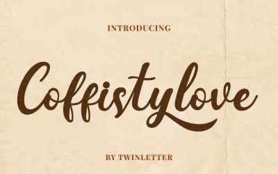 Coffistylove — czcionka pisma ręcznego