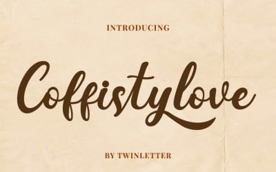 Coffistylove - fonte de escrita à mão