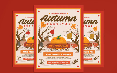 Herbstfest Flyer Vorlage