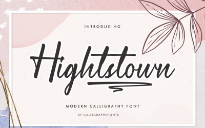 Hightstown Kaligrafi Yazı Tipi