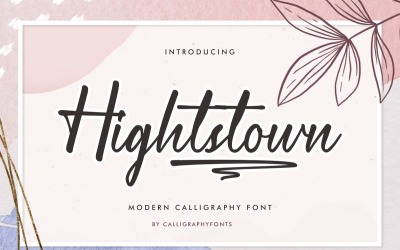 Hightstown kalligrafi teckensnitt