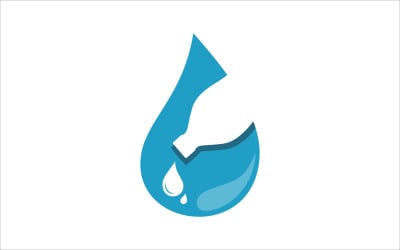 Vers waterdruppel vector sjabloon