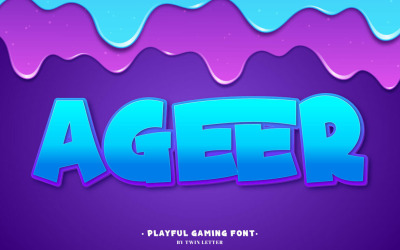 Agerr - Carattere di visualizzazione giocoso