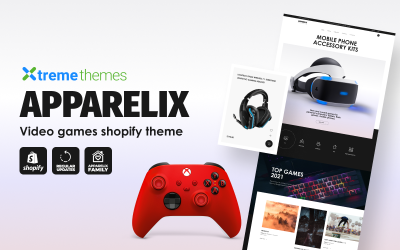 Apparelix Video Oyunları Shopify Teması