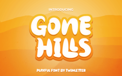 Gone Hills - grillig displaylettertype